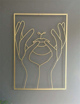 Female Line Art Acrylic Wall Decoration