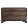Brown P2 MDF 137x40x80CM 3-layer 7-drawer Chest Of Drawers 1pcs