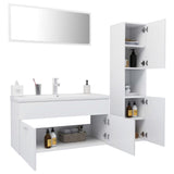 Bathroom Furniture Set White Wood