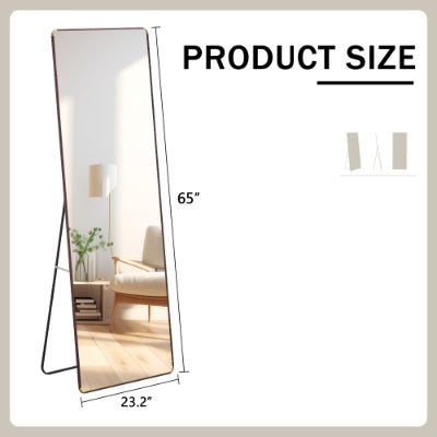 The 4th Generation Floor Standing Full-length Mirror. Wall Mirror, Bathroom Makeup Mirror, Bedroom Foyer, Clothing Store, Wall Mounted. 65 X 23.2