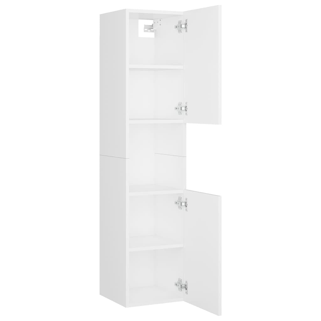 Bathroom Furniture Set White Wood