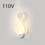 Led Wall Lamp Nordic Minimalist Bedroom Bedside Lamp