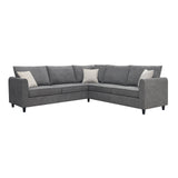 New 91 91Modern L-Shape Sectional SofaUpholstered Living Room Couch