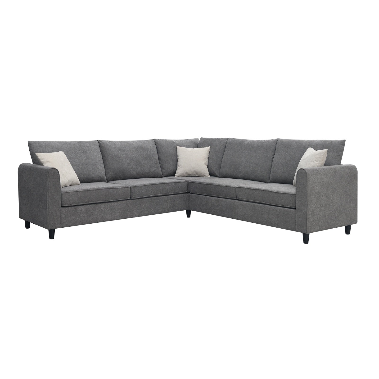 New 91 91Modern L-Shape Sectional SofaUpholstered Living Room Couch