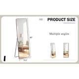 The 4th Generation Floor Standing Full-length Mirror. Wall Mirror, Bathroom Makeup Mirror, Bedroom Foyer, Clothing Store, Wall Mounted. 65 X 23.2