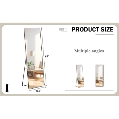 The 4th Generation Floor Standing Full-length Mirror. Wall Mirror, Bathroom Makeup Mirror, Bedroom Foyer, Clothing Store, Wall Mounted. 65 X 23.2