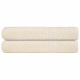 Towels 2 pcs Cream 100x200 cm 360 g/m² 100% Cotton