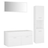 Bathroom Furniture Set White Wood