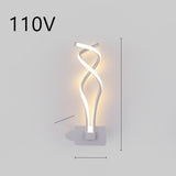 Led Wall Lamp Nordic Minimalist Bedroom Bedside Lamp