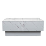 Coffee Table With Sliding Tabletop, Center Table With Hidden Storage Compartment, Extendable Table For Living Room