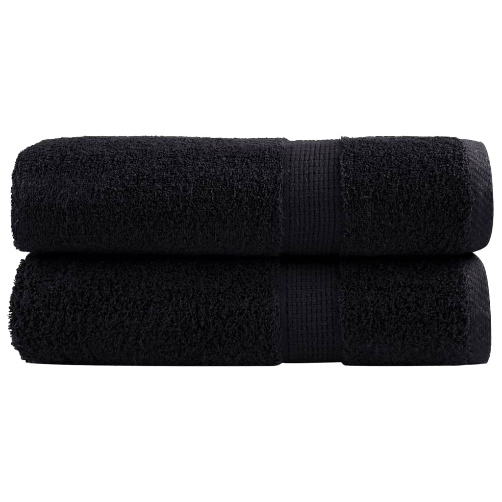 Premium Towels SOLUND 2 pcs. Black 50x100 cm 600 g/m²