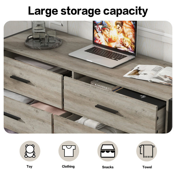 Wooden Dresser With 6 Drawers, Wooden Lockers