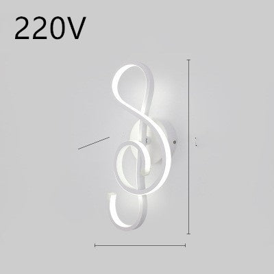 Led Wall Lamp Nordic Minimalist Bedroom Bedside Lamp