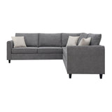 New 91 91Modern L-Shape Sectional SofaUpholstered Living Room Couch