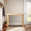 Wooden Trapezoidal Leg Tabletop With Edge Pine Entrance Table
