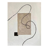 Pure Hand Drawing Minimalist Black And White Living Room Decorative Painting