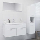 Bathroom Furniture Set White Wood
