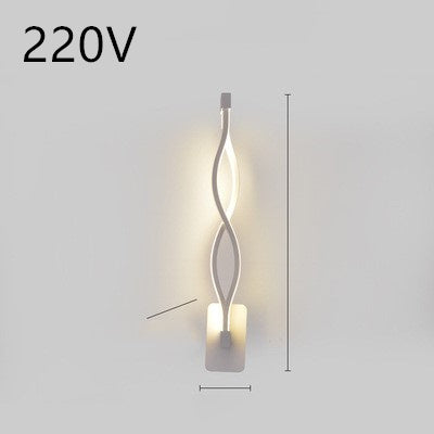 Led Wall Lamp Nordic Minimalist Bedroom Bedside Lamp