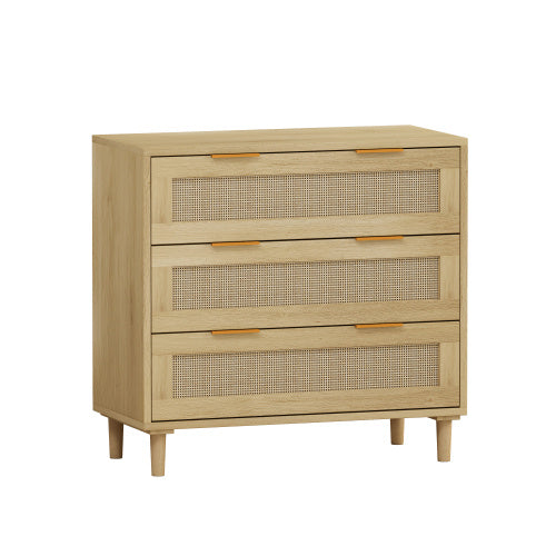 3 Drawers Rattan Storage Cabinet Rattan Drawer