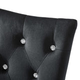Dining Chairs 2 pcs Black Velvet