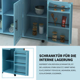 Fibreboard Dining CartBookcase With Folding Tabletop