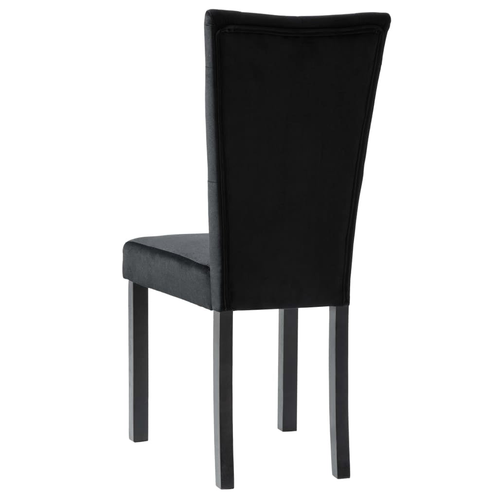 Dining Chairs 2 pcs Black Velvet