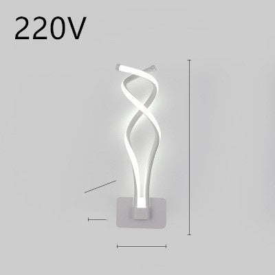 Led Wall Lamp Nordic Minimalist Bedroom Bedside Lamp