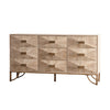 9 Drawers Dresser, Modern Dressers & Chests Of Drawers, TV Stand,Light Wood Dresser For Bedroom,Living Room,Hallway