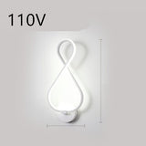 Led Wall Lamp Nordic Minimalist Bedroom Bedside Lamp