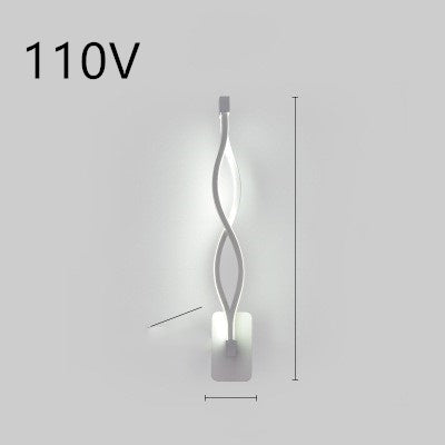 Led Wall Lamp Nordic Minimalist Bedroom Bedside Lamp