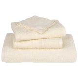 Towels 2 pcs Cream 100x200 cm 360 g/m² 100% Cotton