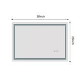36x28 Inch LED Bathroom Mirror