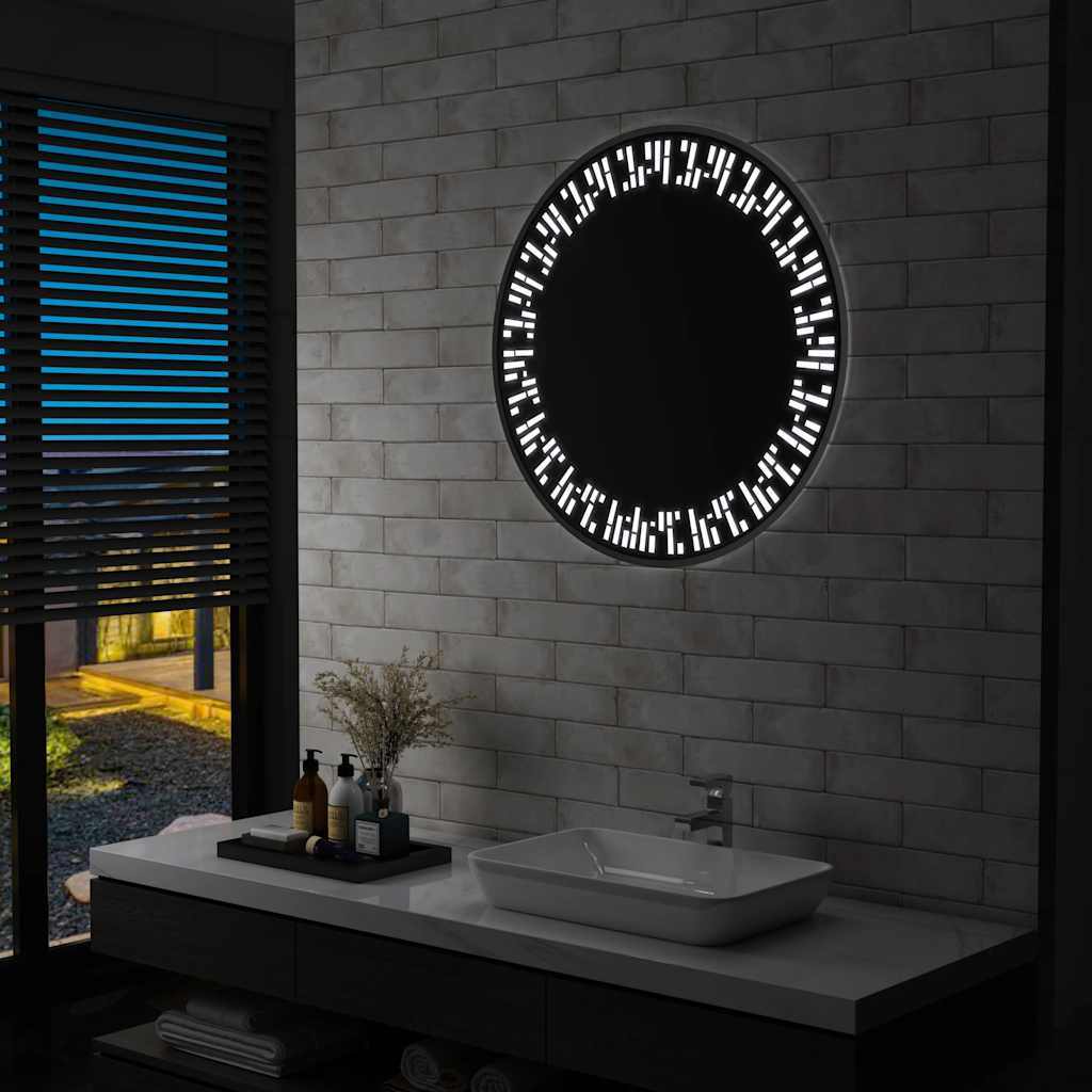 Bathroom Mirror with LED 80 cm
