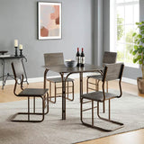 5-Piece Wood Table4 Chairs,Modern Dining Table Furniture Set For Home, Kitchen, Dining Room,Dining Table And Chair