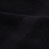 Premium Towels SOLUND 2 pcs. Black 50x100 cm 600 g/m²