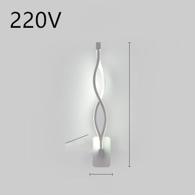 Led Wall Lamp Nordic Minimalist Bedroom Bedside Lamp