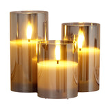 Flameless LED Candles 3 Pack Battery Operated Candles With Remote Control, Realistic Flickering Candles For Safe Ambiance