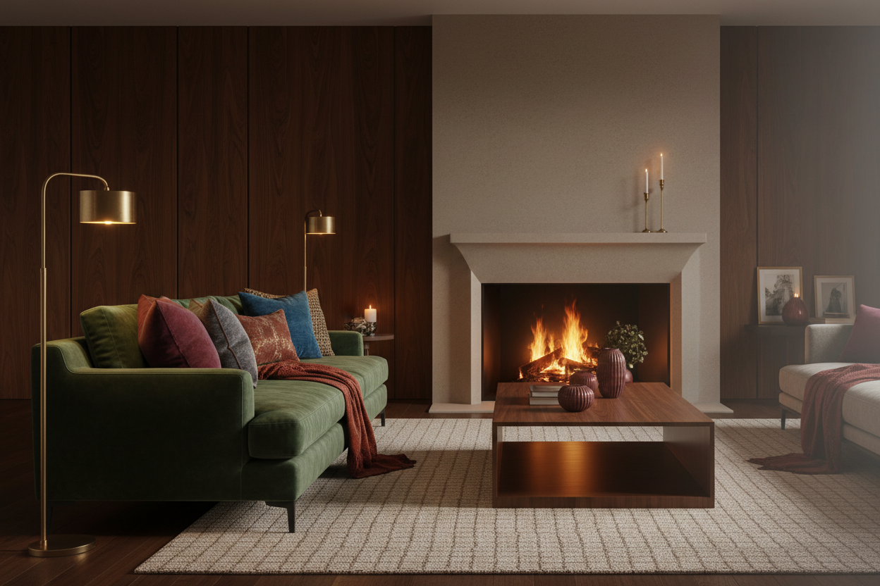 Jewel Tone Living Room