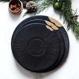 Wujin Moyu Creative Tableware Set Creative Personality Bowls & Plates Dinner Plates Household Plates Ceramic Shallow Plates Flat Plates