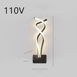 Led Wall Lamp Nordic Minimalist Bedroom Bedside Lamp