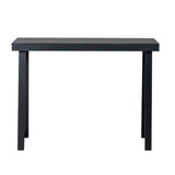 Black Trapezoidal Leg Tabletop With Edge Pine Entrance Table