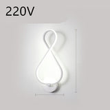 Led Wall Lamp Nordic Minimalist Bedroom Bedside Lamp