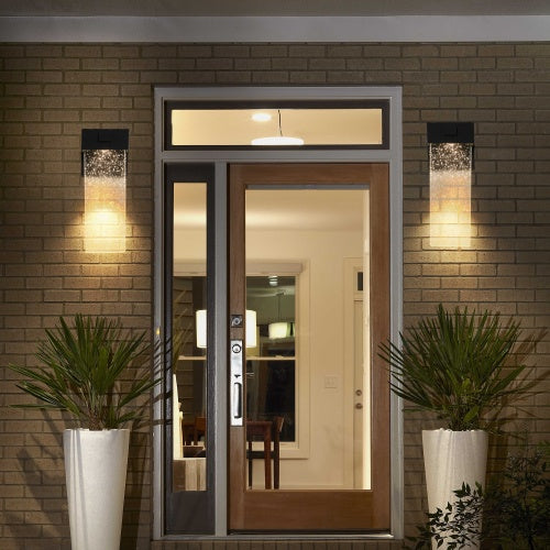Outdoor Waterproof Transparent LED Crystal Wall Light Supports Many Types Of Bulb-2 Packs With Light Sensitivity Unavailable Platforms- Temu