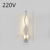 Led Wall Lamp Nordic Minimalist Bedroom Bedside Lamp