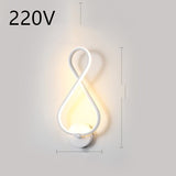 Led Wall Lamp Nordic Minimalist Bedroom Bedside Lamp