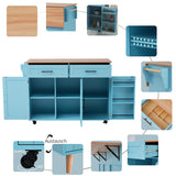 Fibreboard Dining CartBookcase With Folding Tabletop