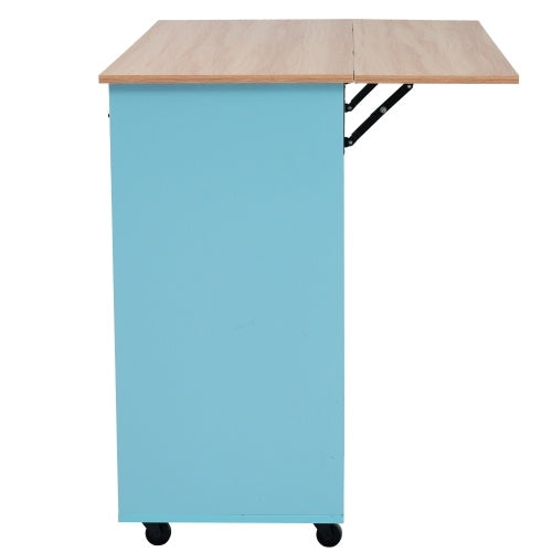 Fibreboard Dining CartBookcase With Folding Tabletop