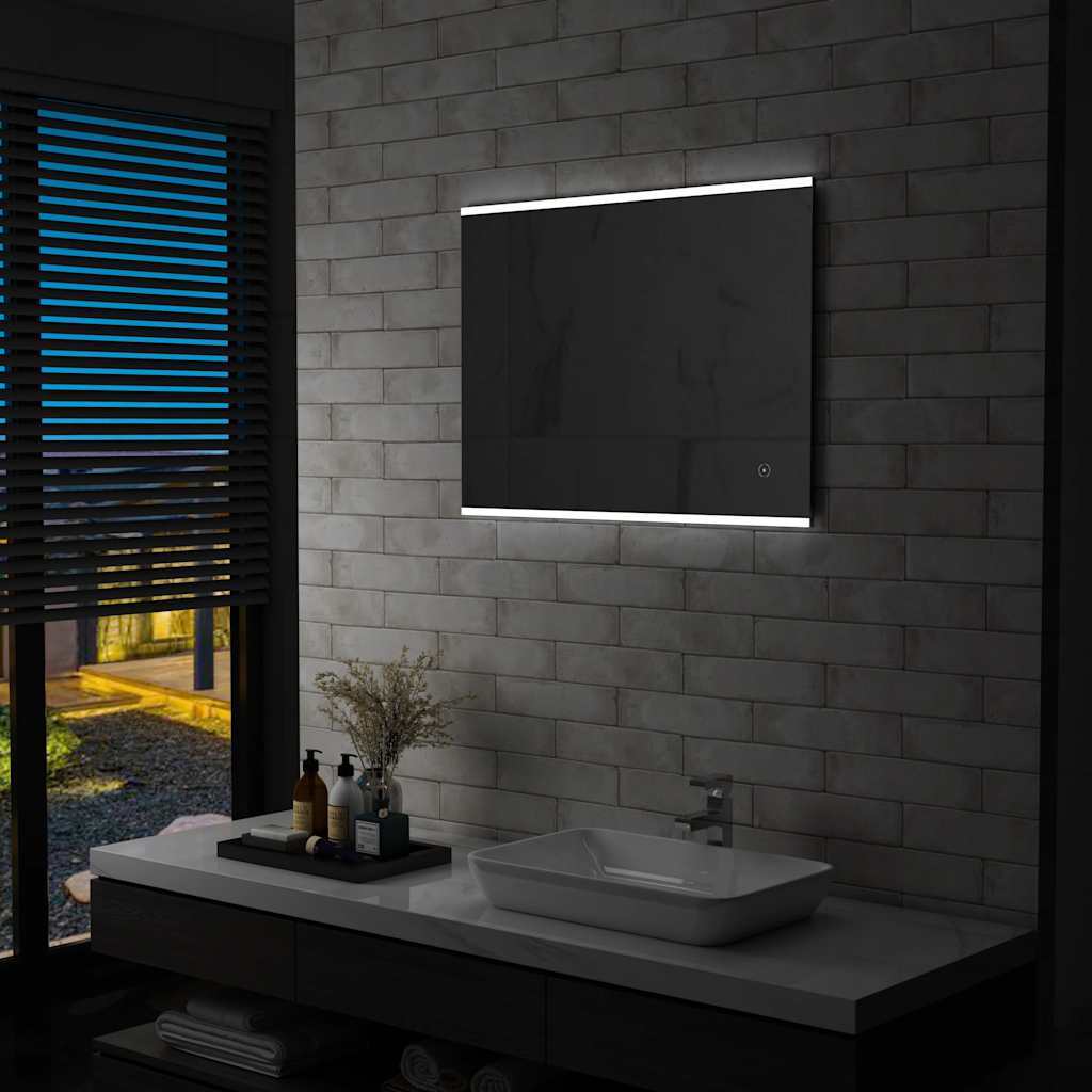 LED Bathroom Mirror with Touch Sensor 80x60 cm