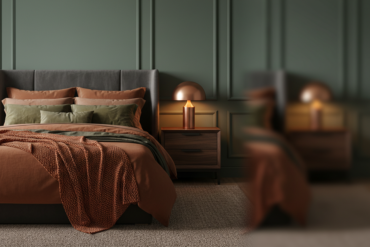 Warm Earth Tone Bedroom